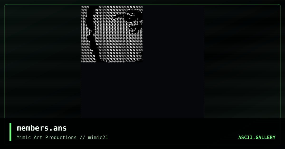 members.ans, by kingpin octopus, 2000