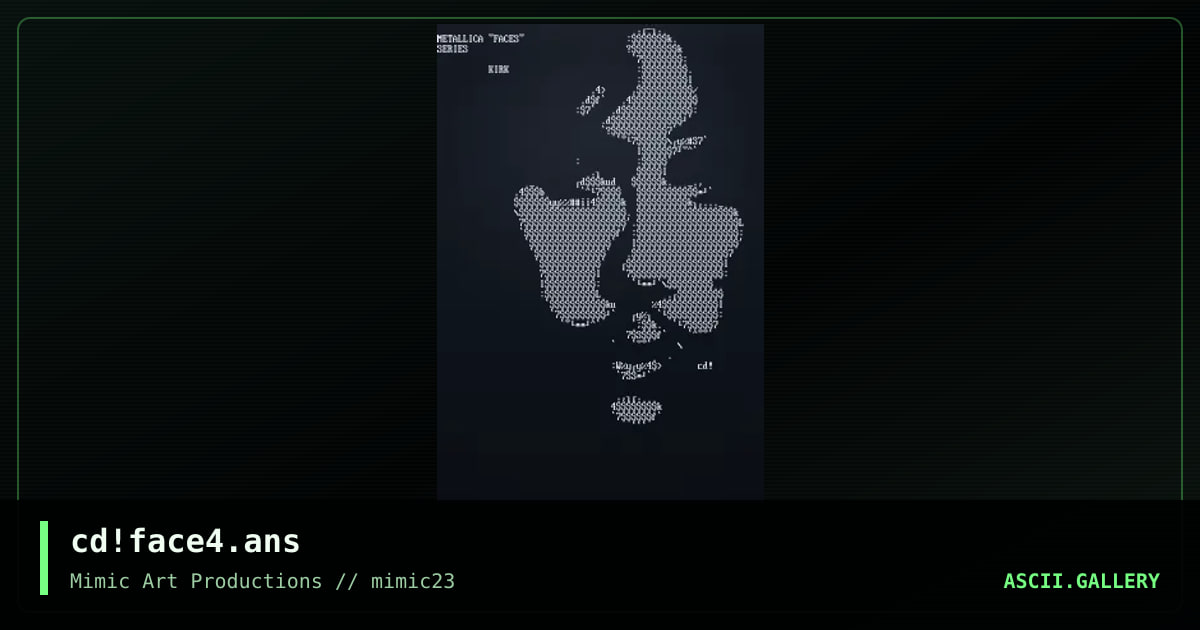 cd!face4.ans, by cat-dog, 2000