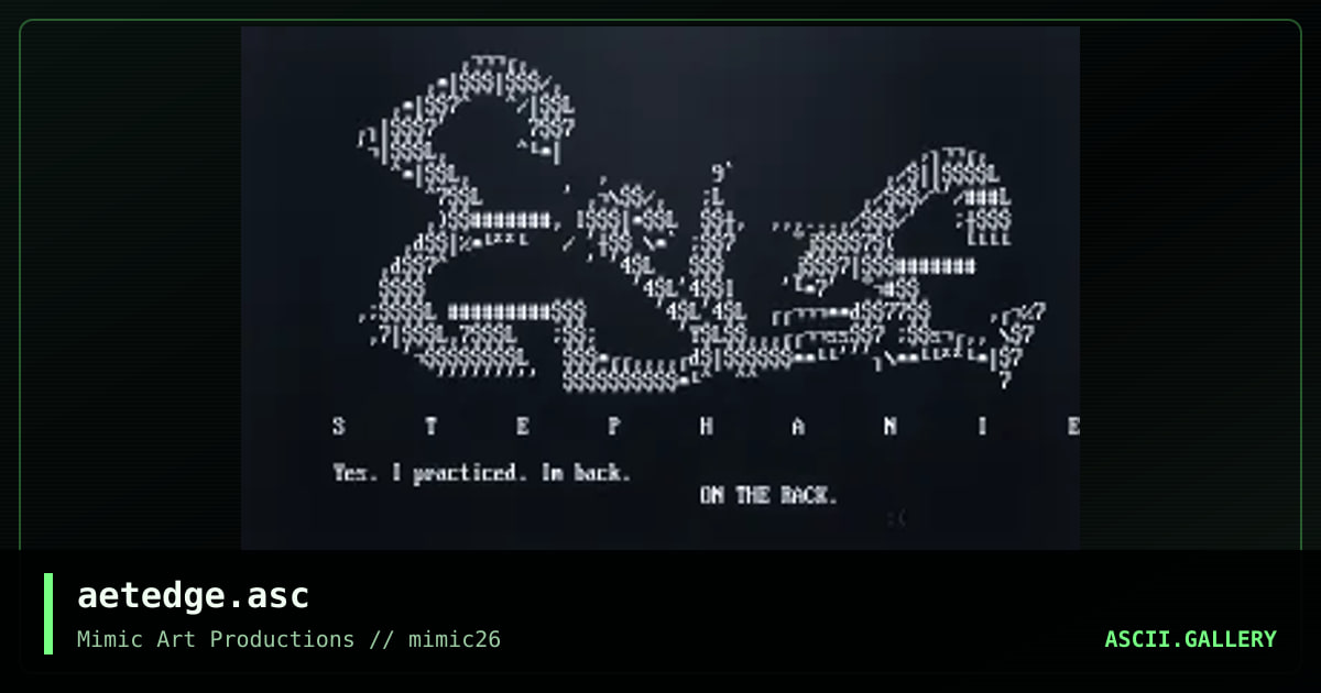 aetedge.asc, by aeternam, 2000