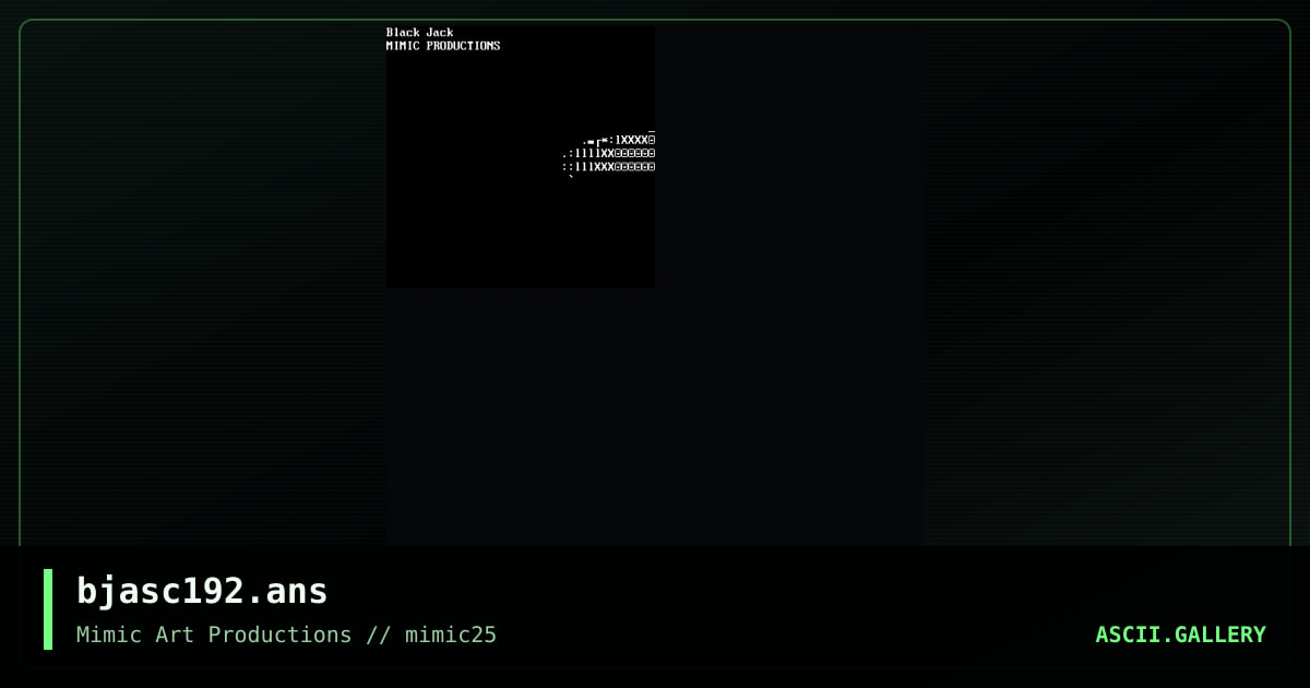 bjasc192.ans, by black jack, 2000