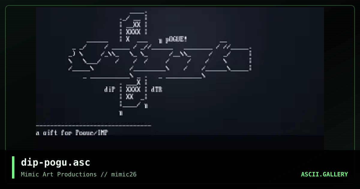 Pogue, by dipswitch, 2000
