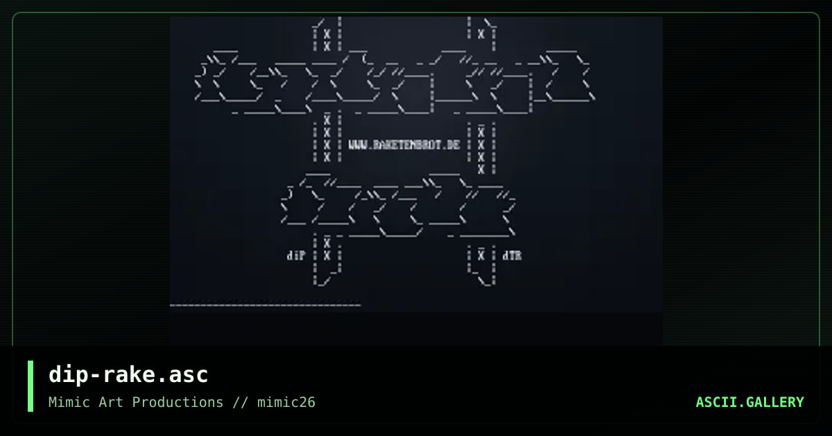 Raketenbrot, by dipswitch, 2000