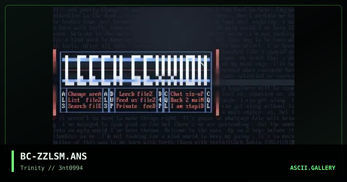 BC-ZZLSM.ANS, by beyond cool, 1994