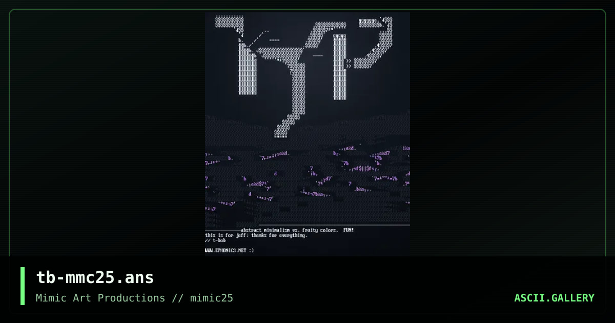 tb-mmc25.ans, by t-bob, 2000