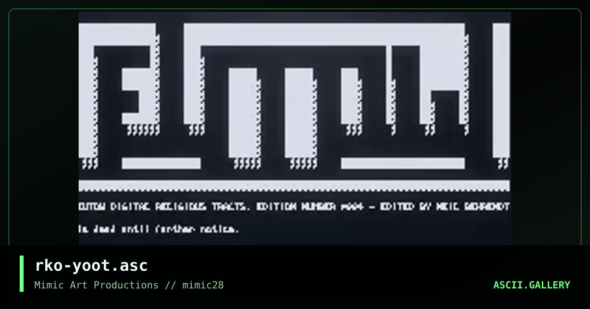 rko-yoot.asc, by rko diode, 2000
