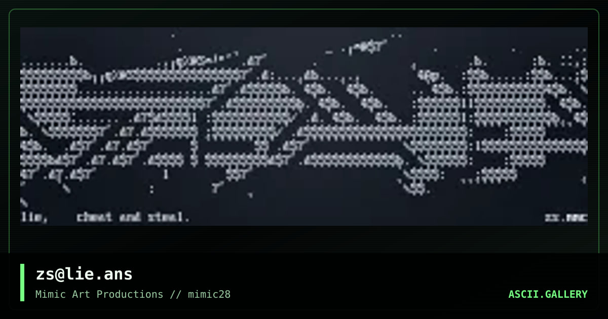 zs@lie.ans, by zerostar, 2000
