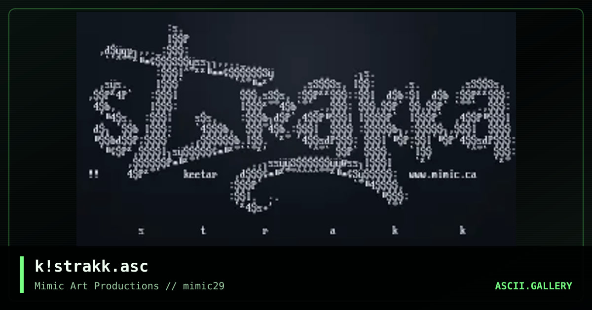 k!strakk.asc, by keetar, 2000