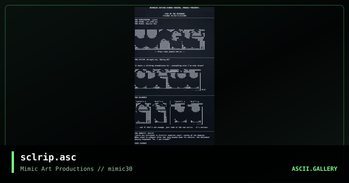 sclrip.asc, by mimic ascii, 2000