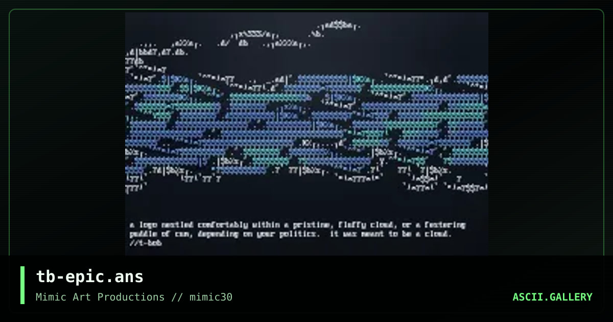 tb-epic.ans, by t-bob, 2000