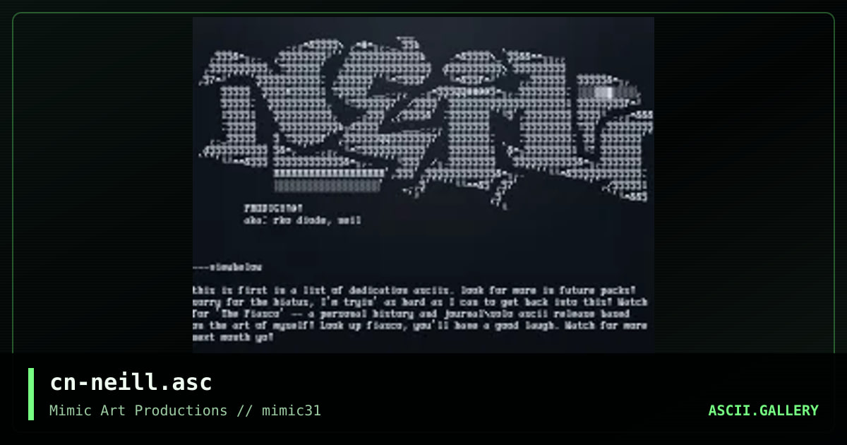 cn-neill.asc, by cain, 2001