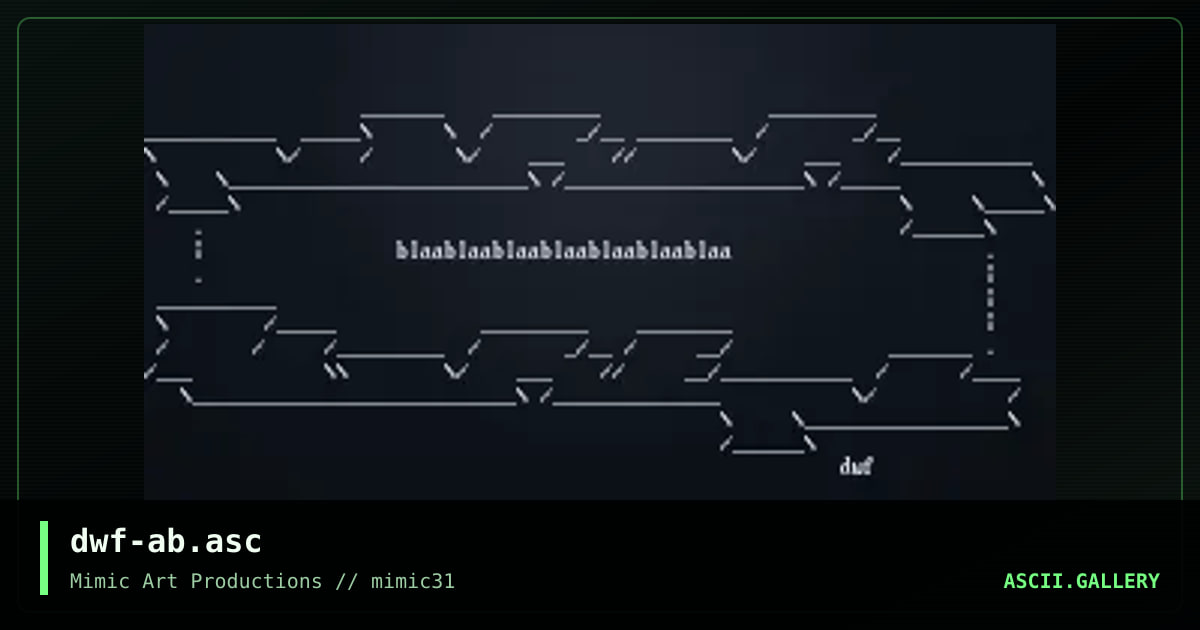 dwf-ab.asc, by dwarf, 2001