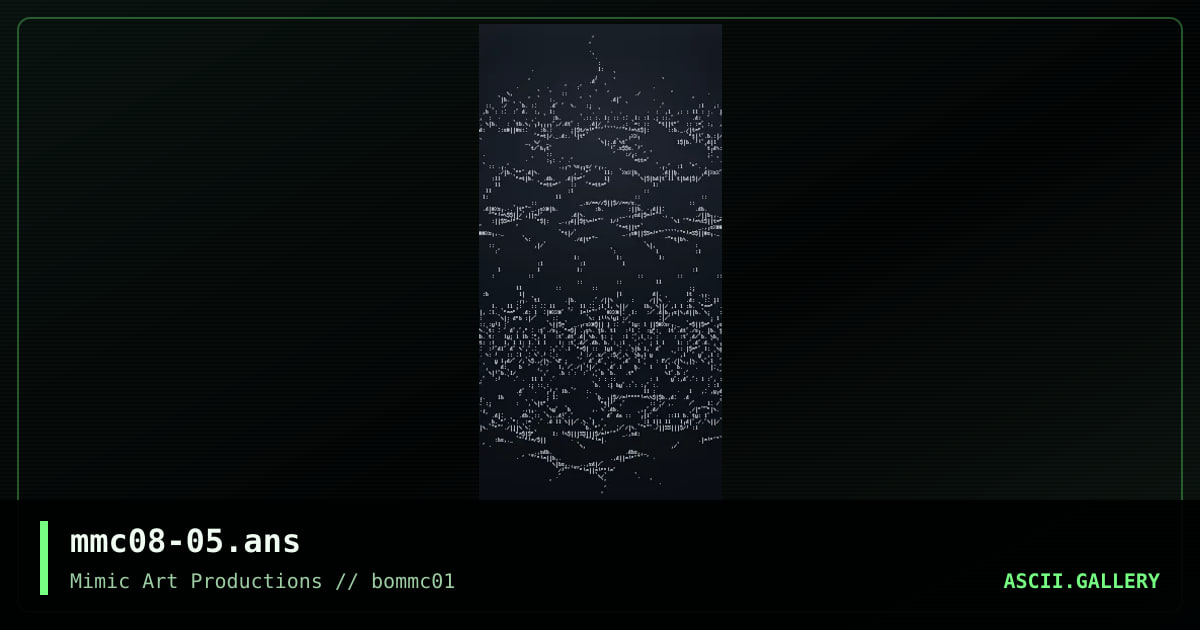 Mystical Ascii, by untagged, 2000