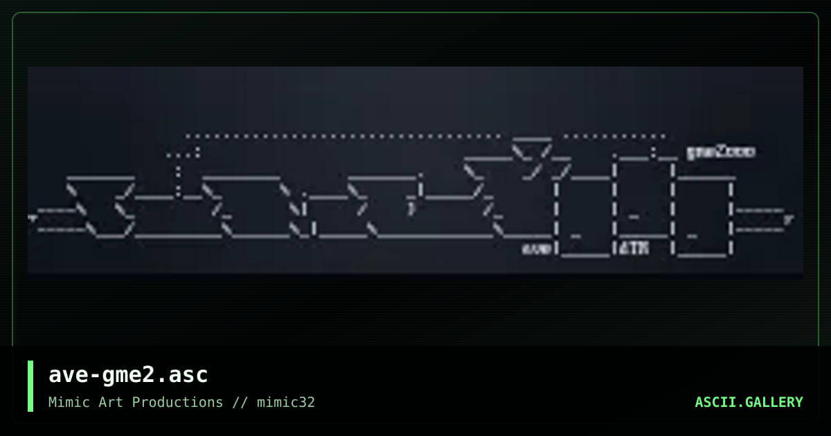 gme2000, by avenger, 2001