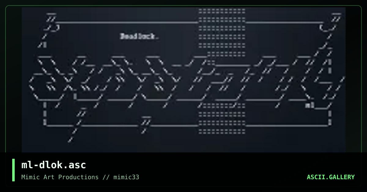 ml-dlok.asc, by ml, 2001