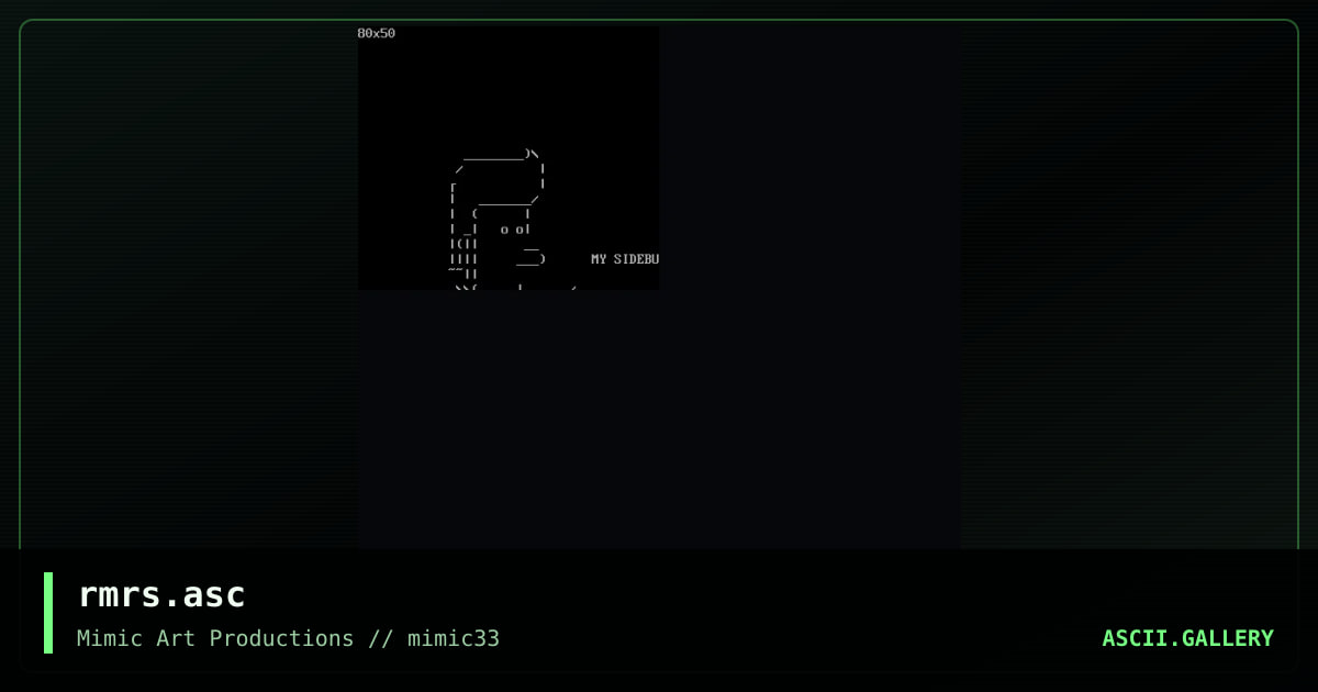 rmrs.asc, by mimic ascii, 2001