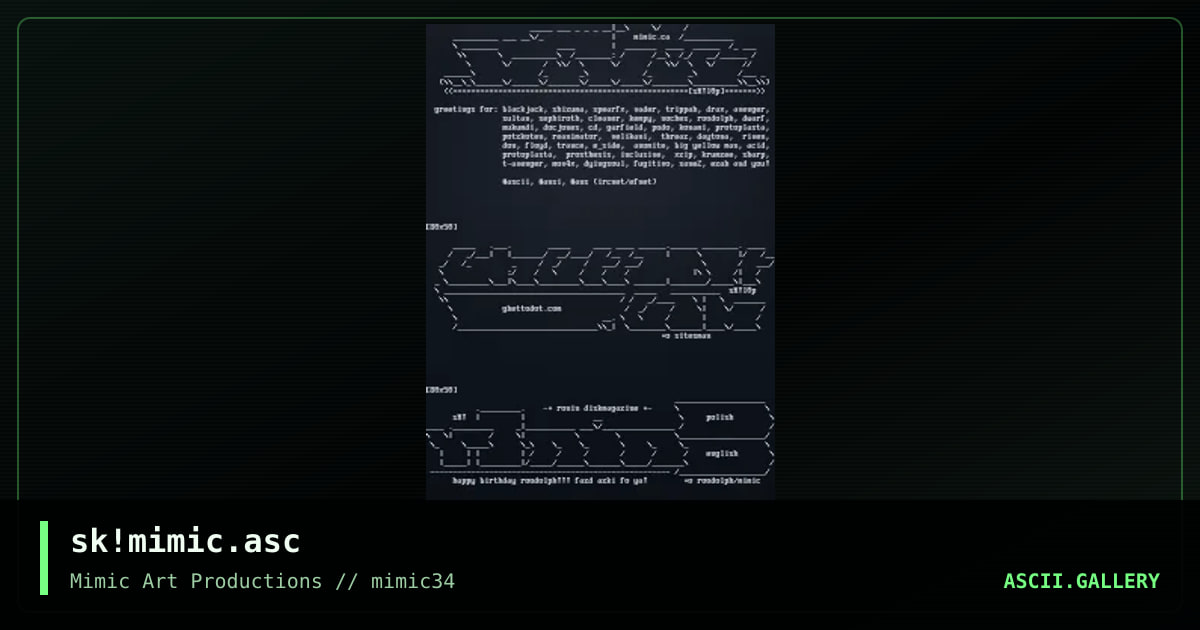 sk!mimic.asc, by simonking, 2001