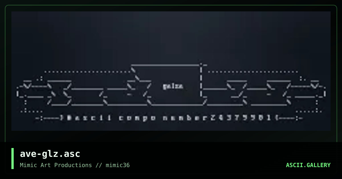 ave-glz.asc, by avenger, 2001