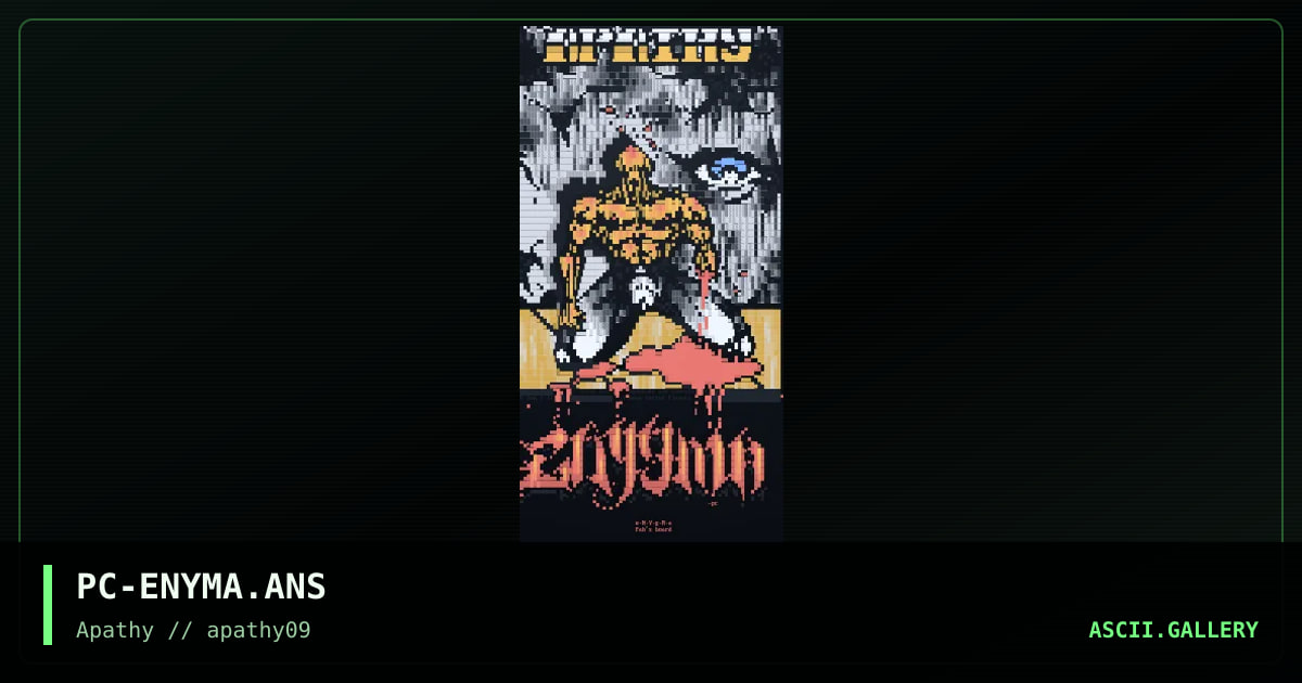 Enygma, by p-chan, 1996
