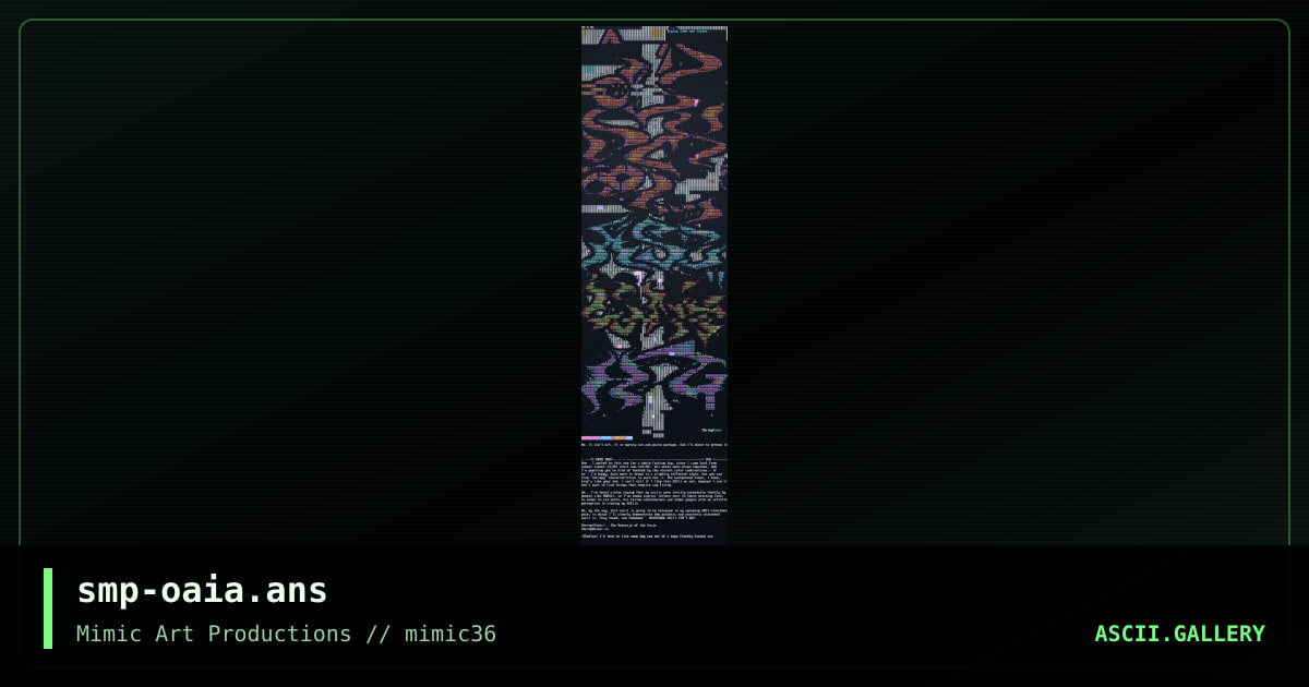 smp-oaia.ans, by shrimp, 2001