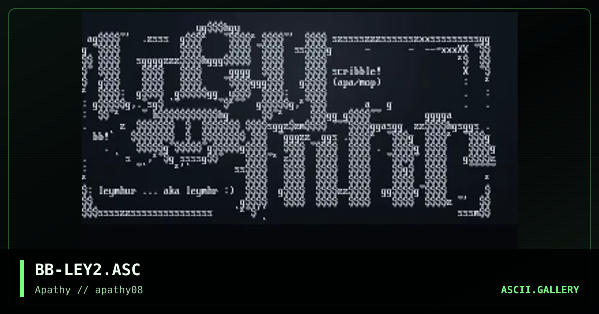 LEYMHUR.IRC, by scribble, 1996