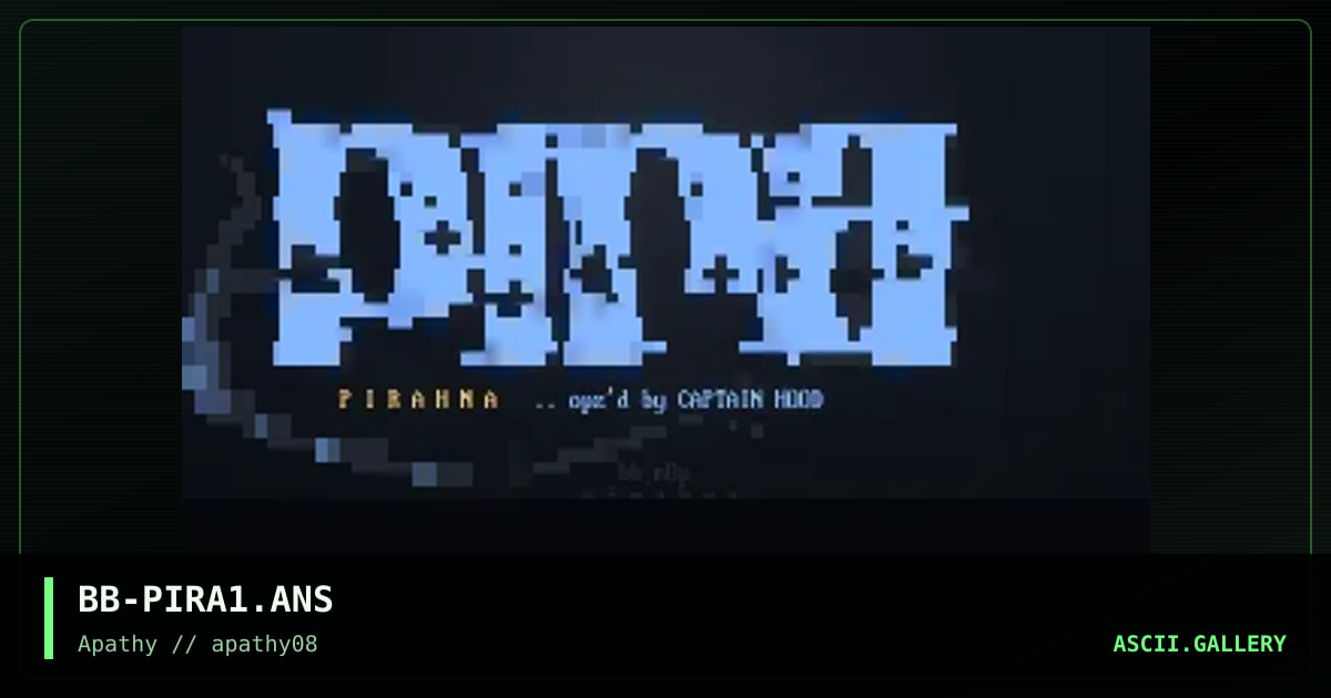 pirahna, by scribble, 1996