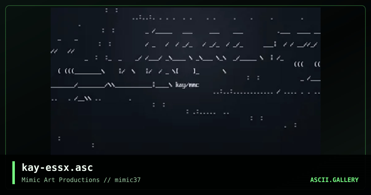 kay-essx.asc, by kayozz, 2001