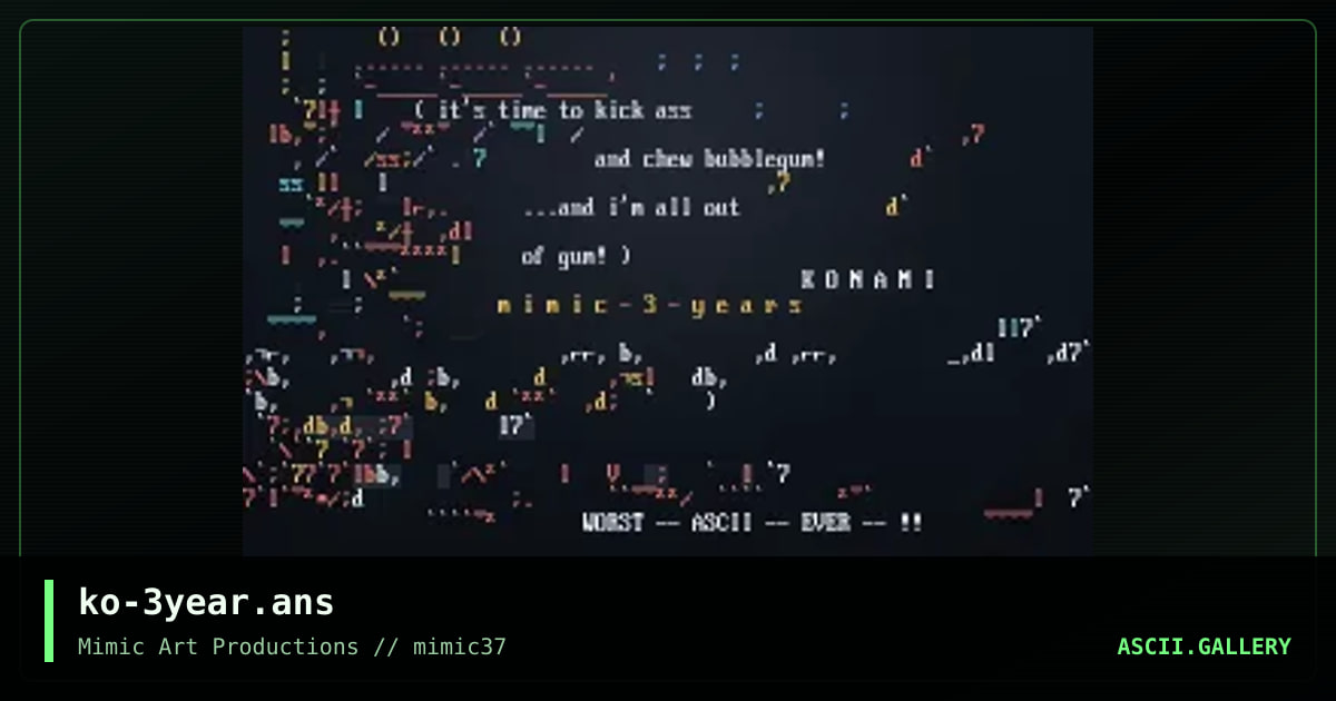 ko-3year.ans, by konami, 2001