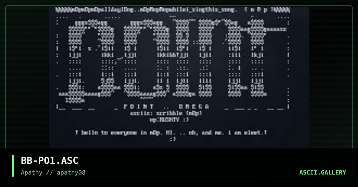 pOinToMeGa@!, by scribble, 1996