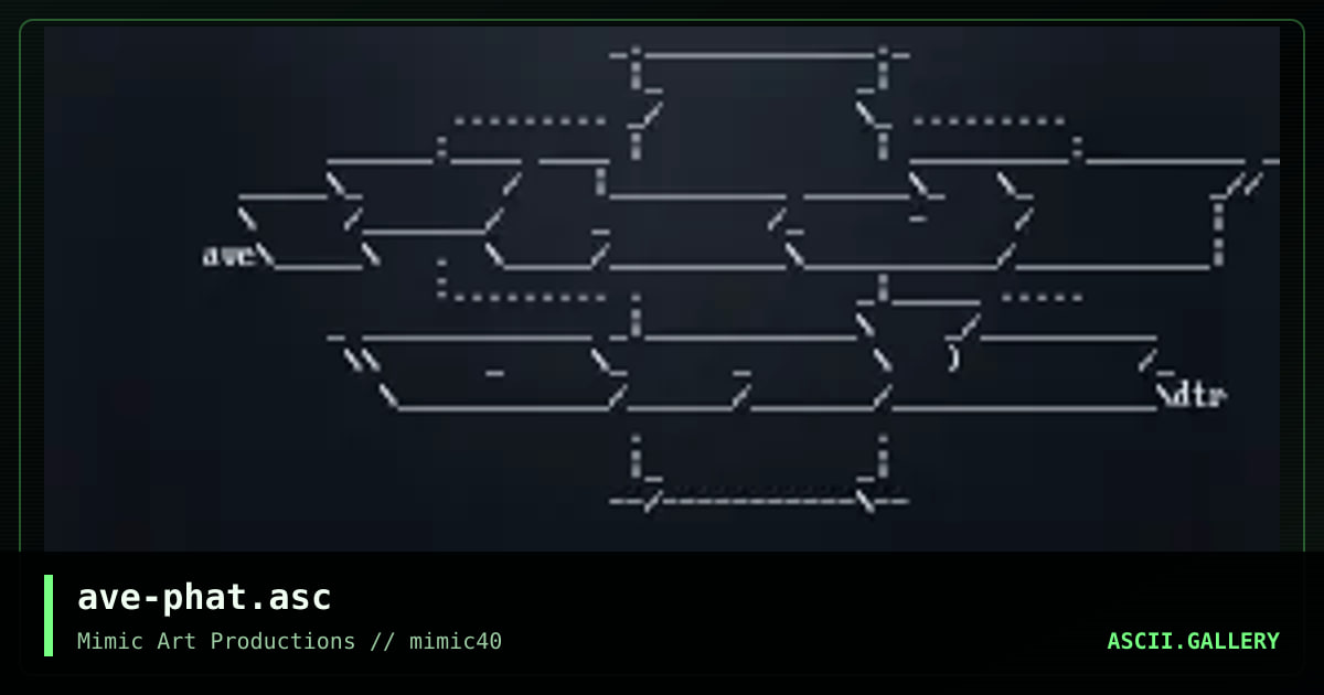 ave-phat.asc, by avenger, 2001