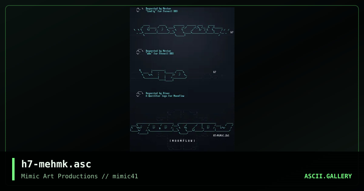 h7-mehmk.asc, by h7, 2001
