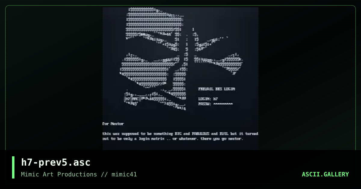 h7-prev5.asc, by h7, 2001
