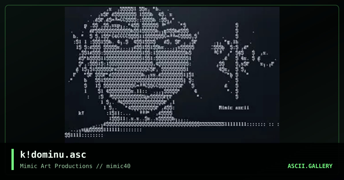 k!dominu.asc, by keetar, 2001