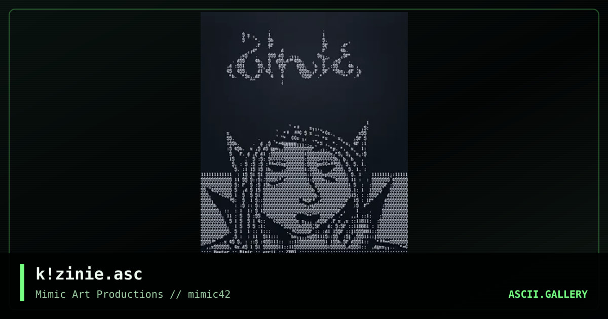 k!zinie.asc, by keetar, 2001