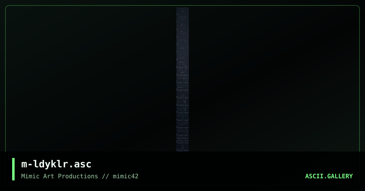 m-ldyklr.asc, by konami, 2001