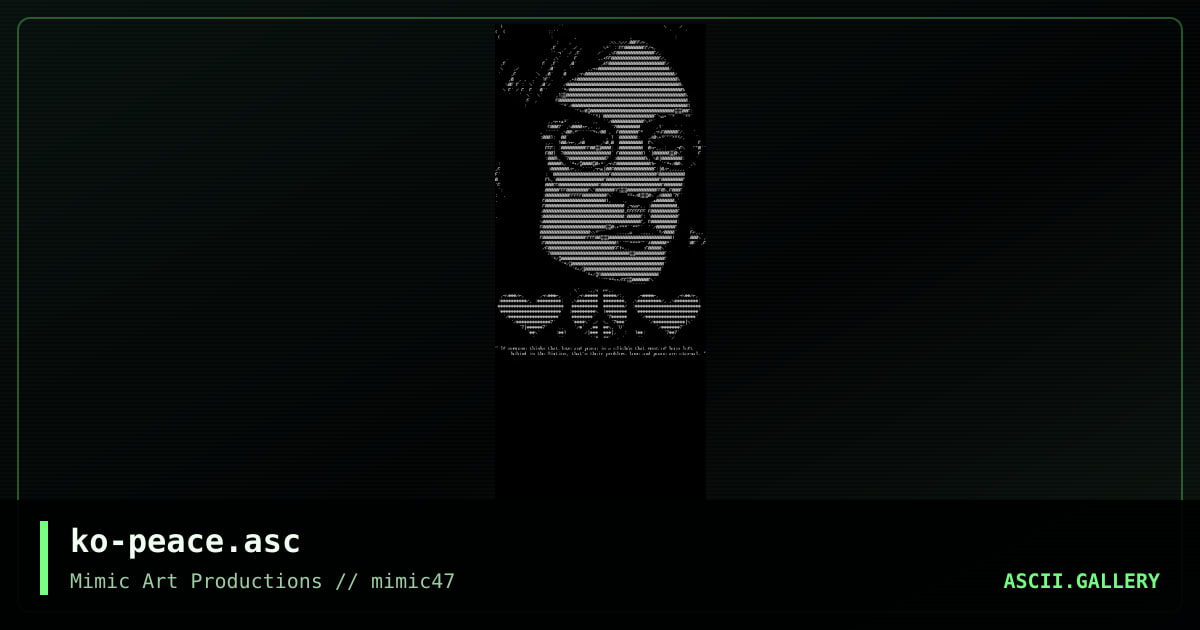 ko-peace.asc, by konami, 2002