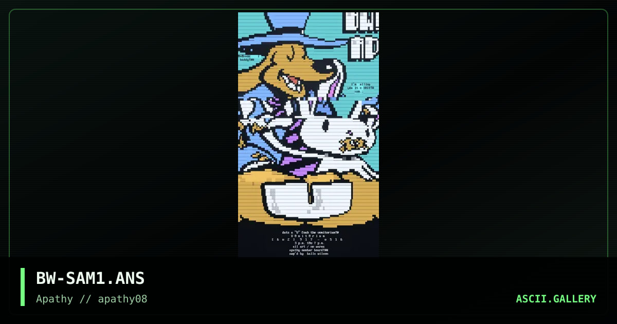 Vomitorium, by balls wilson, 1996