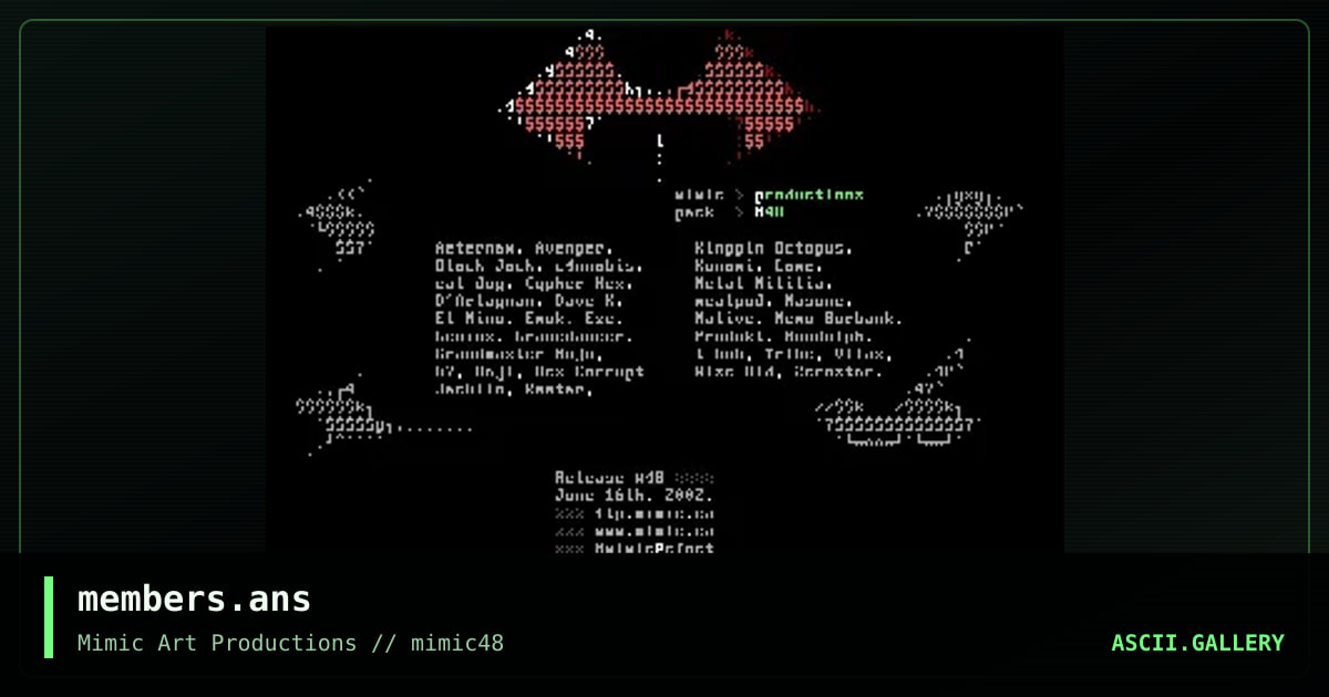 members.ans, by mimic ascii, 2002