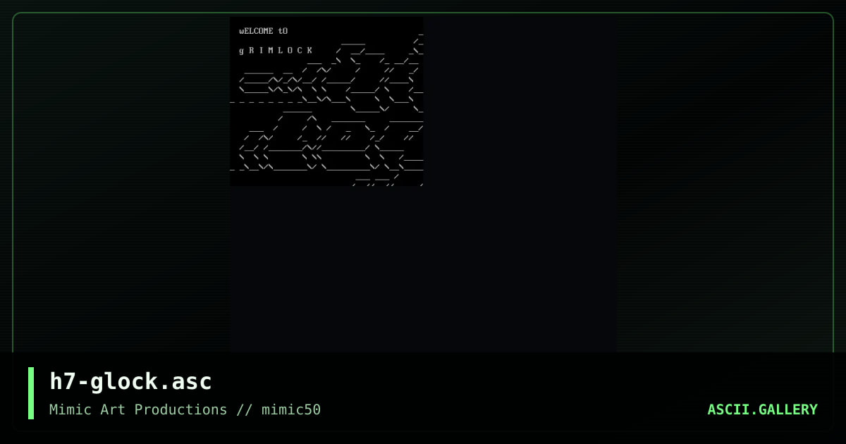 h7-glock.asc, by h7, 2002