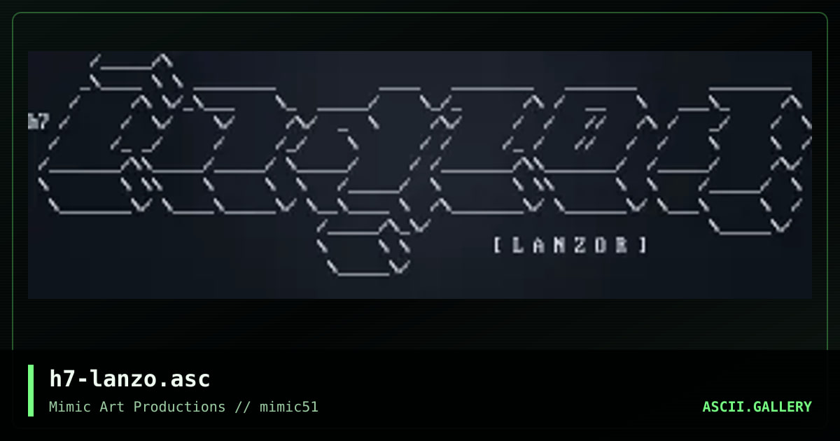 h7-lanzo.asc, by h7, 2002
