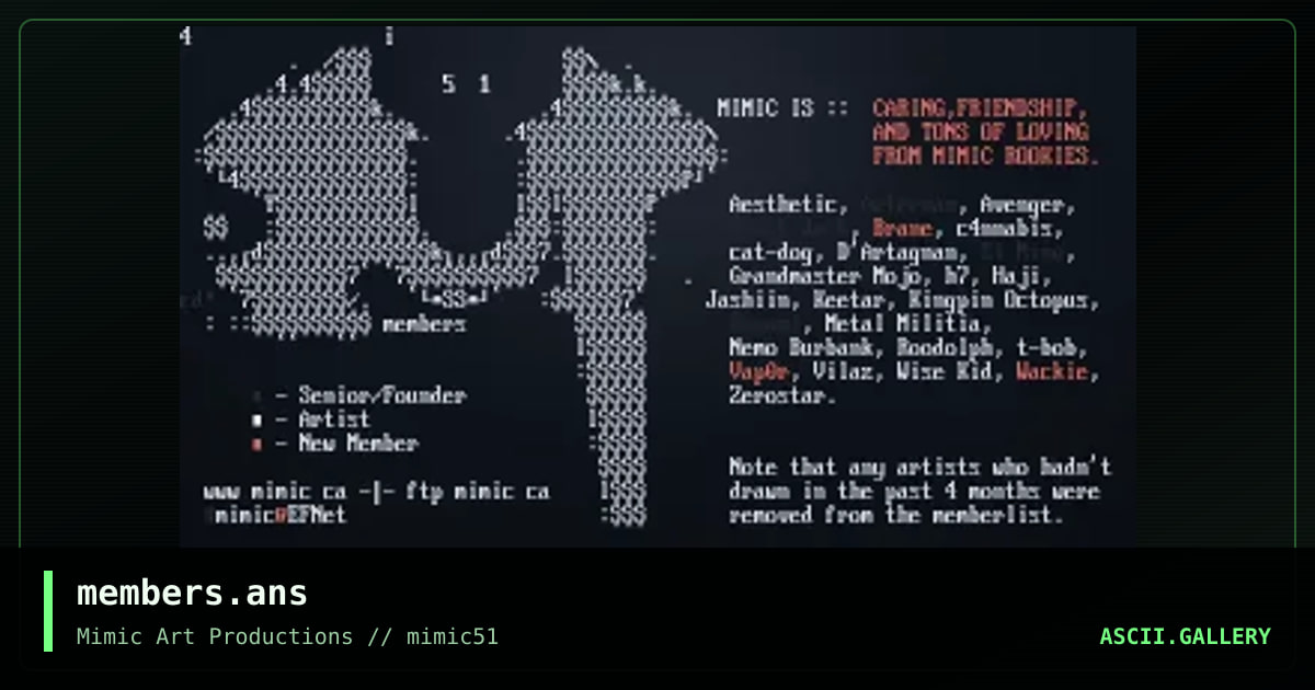 members.ans, by mimic ascii, 2002