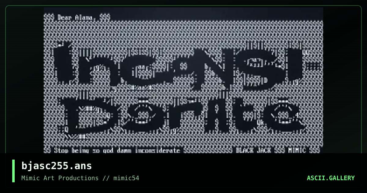 bjasc255.ans, by black jack, 2002