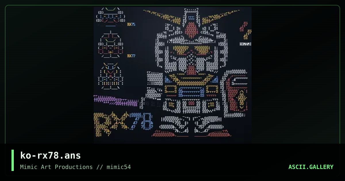 ko-rx78.ans, by konami, 2002