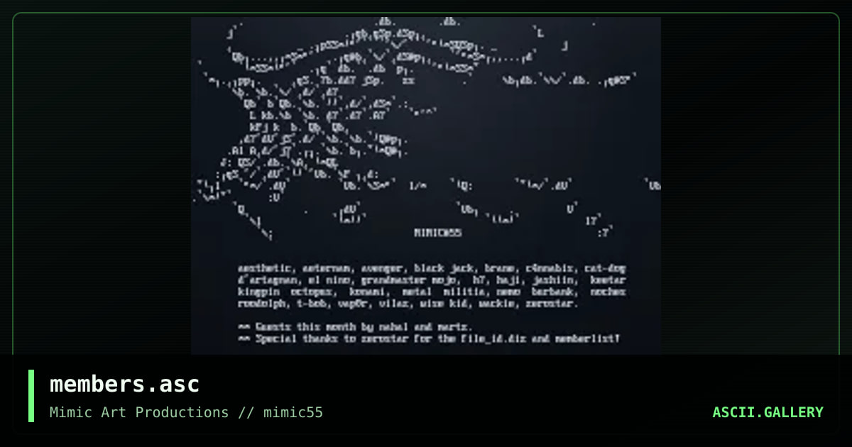 members.asc, by zerostar, 2003