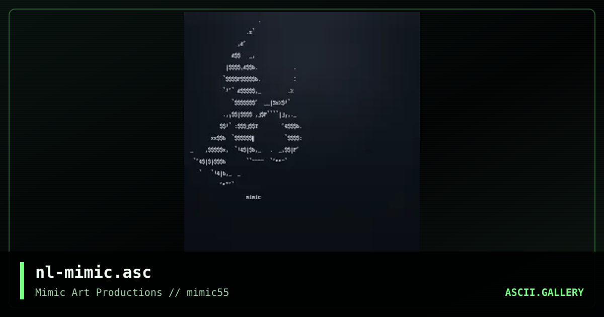 mimic, by nahal, 2003