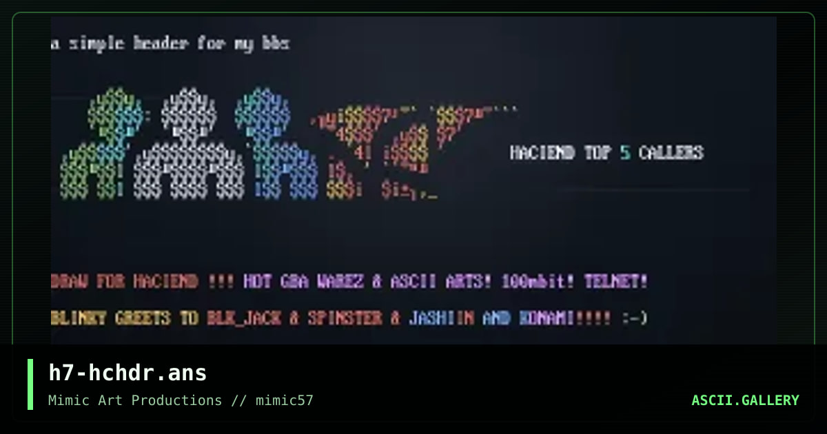 h7-hchdr.ans, by h7, 2003