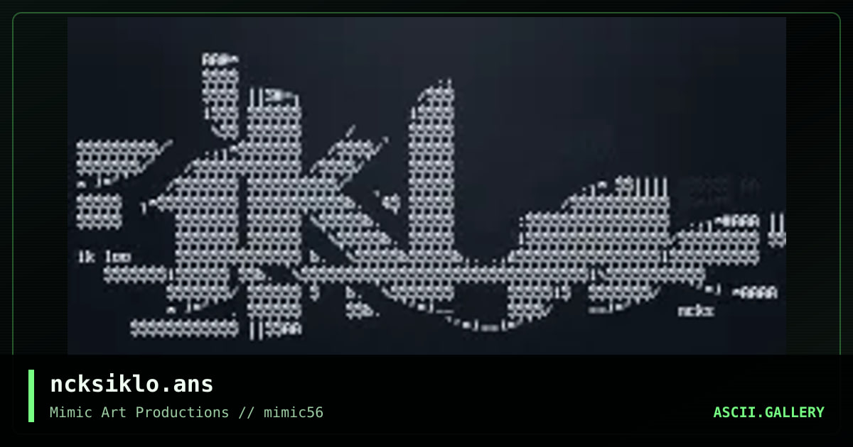 ncksiklo.ans, by noches, 2003