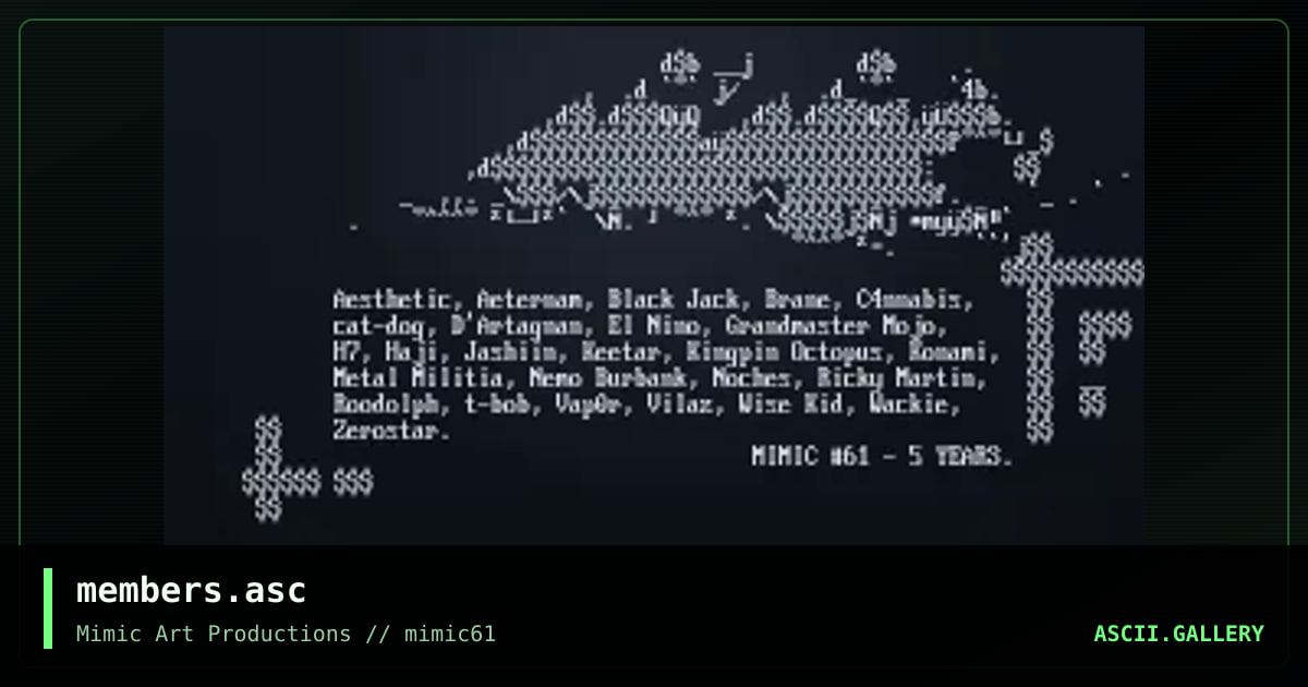 members.asc, by untagged, 2003