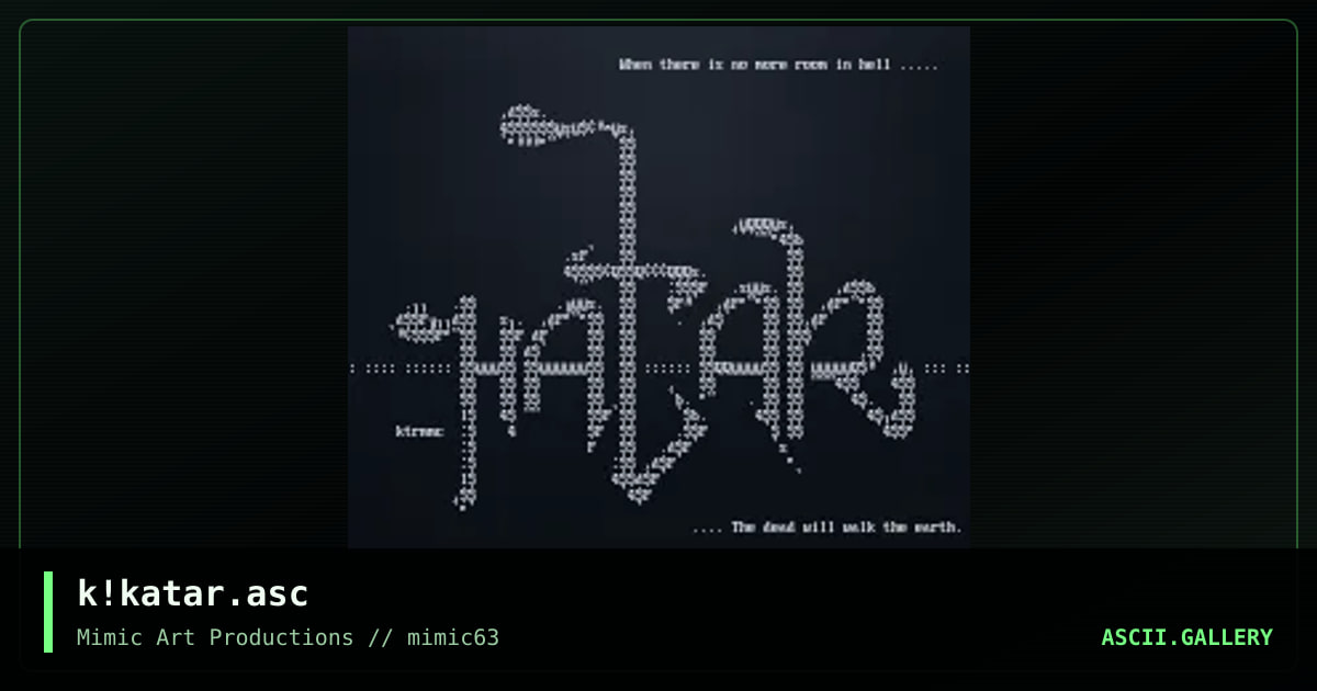 k!katar.asc, by keetar, 2003