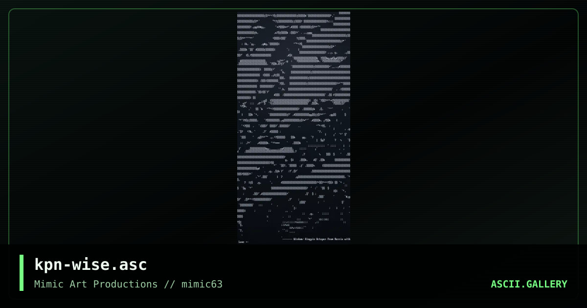 kpn-wise.asc, by kingpin octopus, 2003
