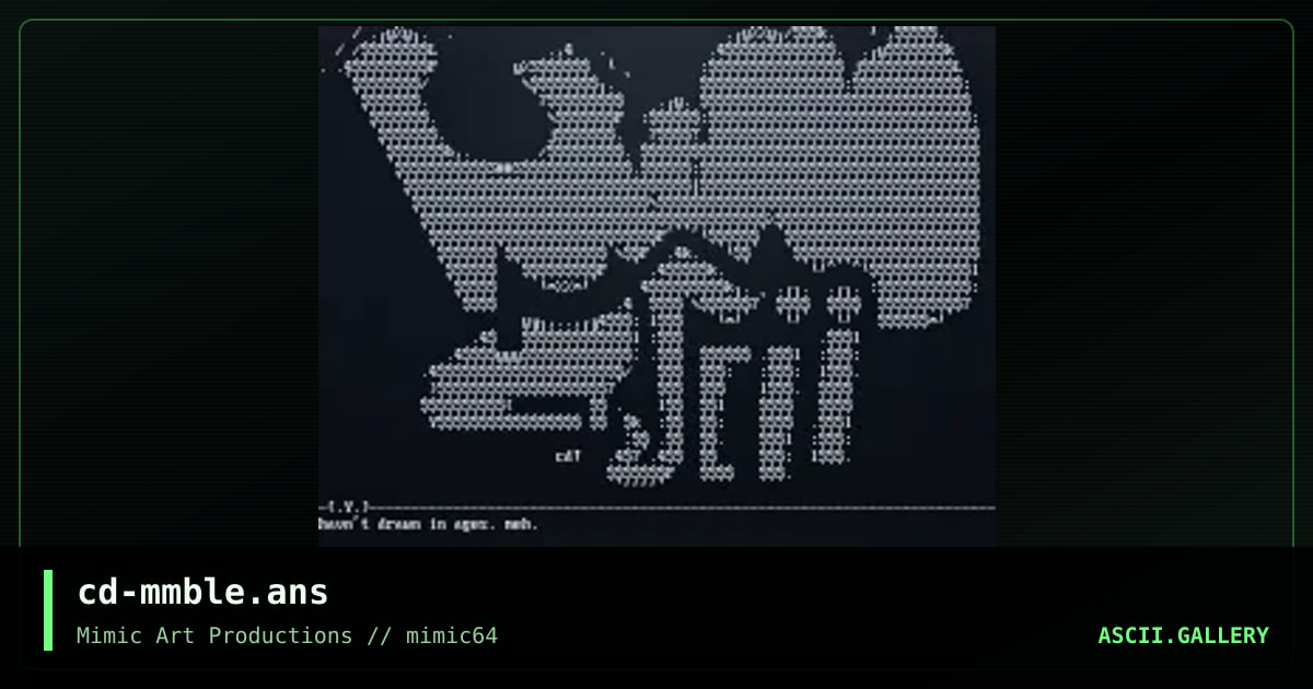 cd-mmble.ans, by cat-dog, 2003